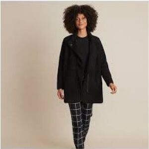 Marine Layer Women's Stephanie Cocoon Coat size XS black